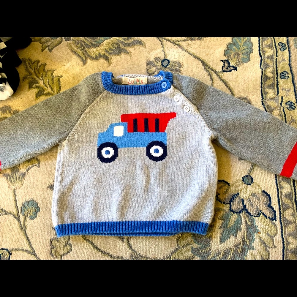 Zubels 12-18 mos truck sweater